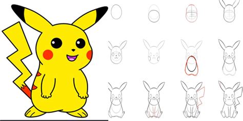 pikachu para desenhar|Como Desenhar o Pikachu (Passo a Passo)